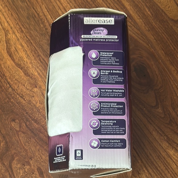 Allerease Ultimate Cotton Zippered Mattress Protection - Picture 3 of 7